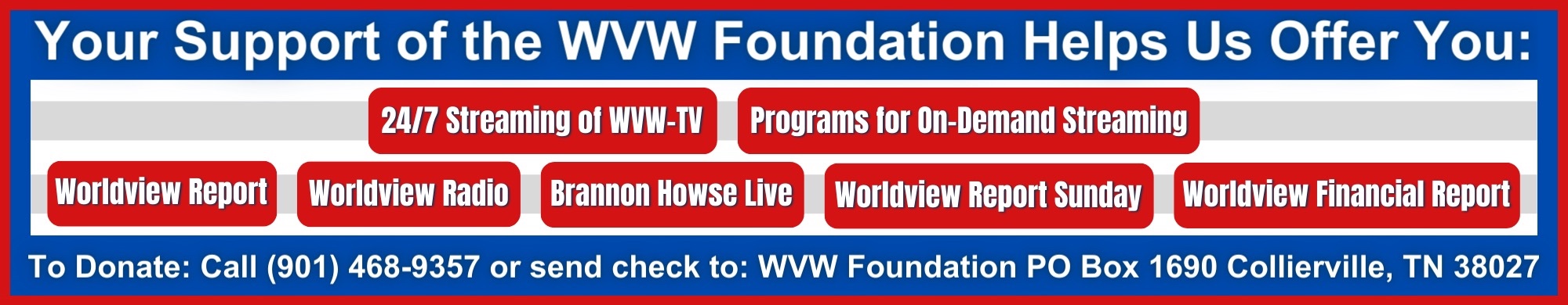 WVW Banner Donate Ad